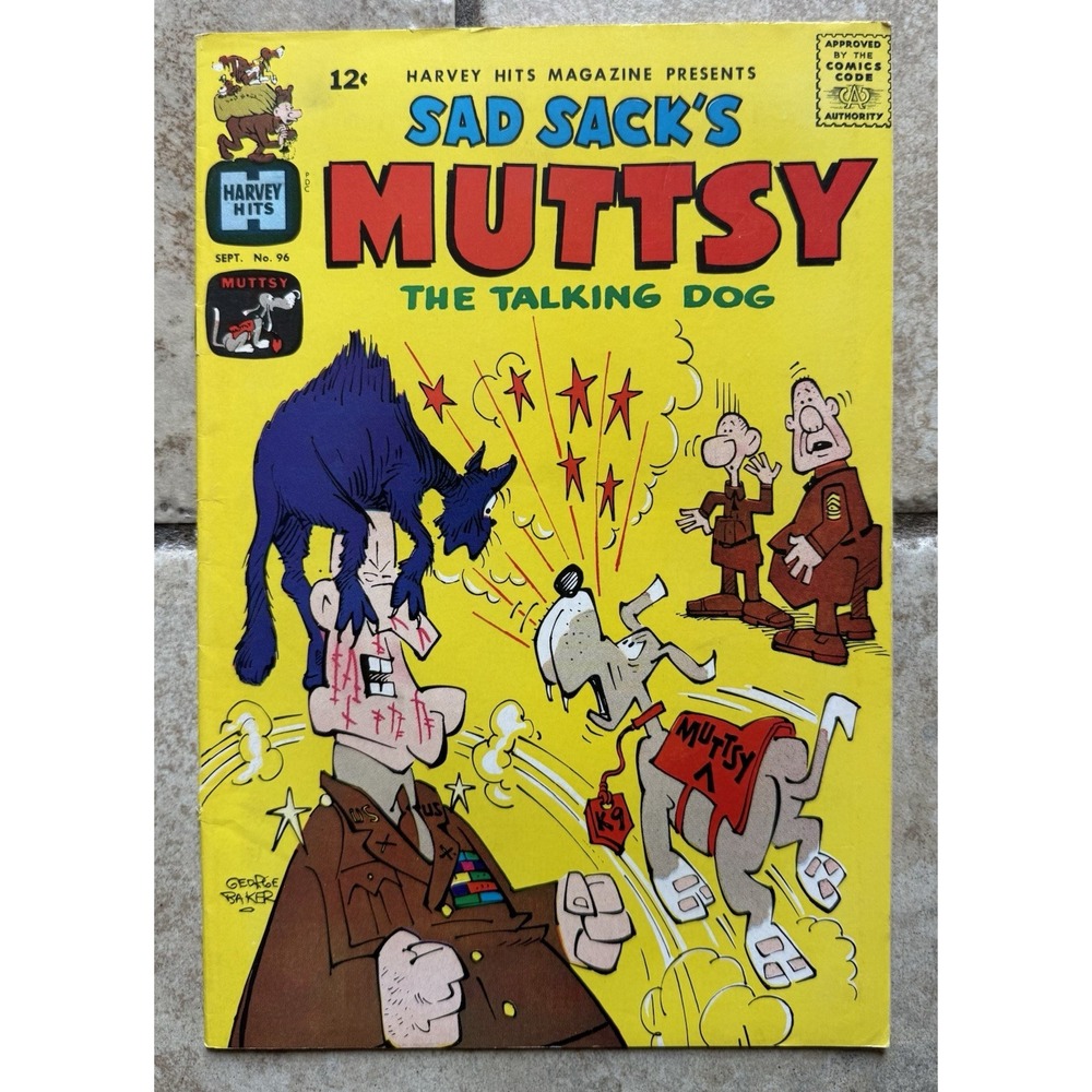 Harvey Hits #96 (Sad Sack's Muttsy) High Grade Vintage File Copy Comic 1965 EXC